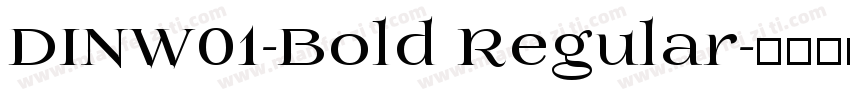 DINW01-Bold Regular字体转换